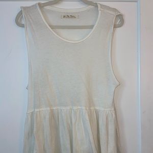 Free people white babydoll tank